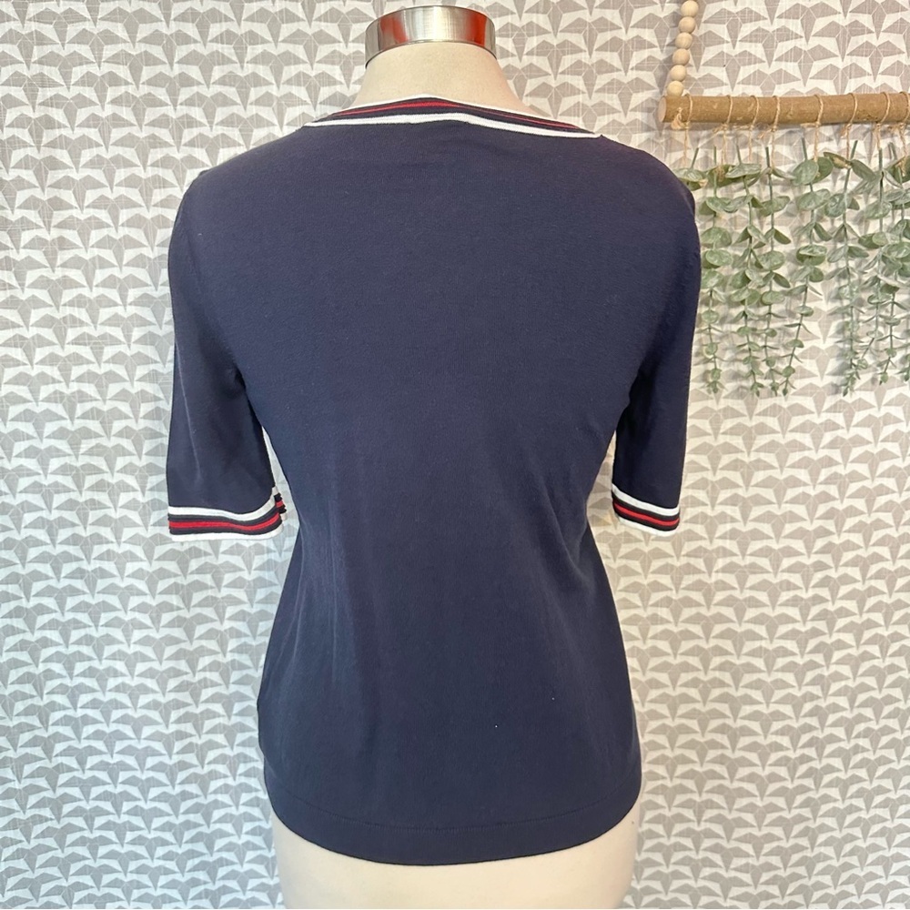 3/$22🩶 Talbots Small Oprah Magazine Collection Ladybug Crewneck Beaded Sweater - Picture 12 of 15